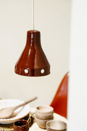 70's Lamp Terra - Keramiek - Bruin