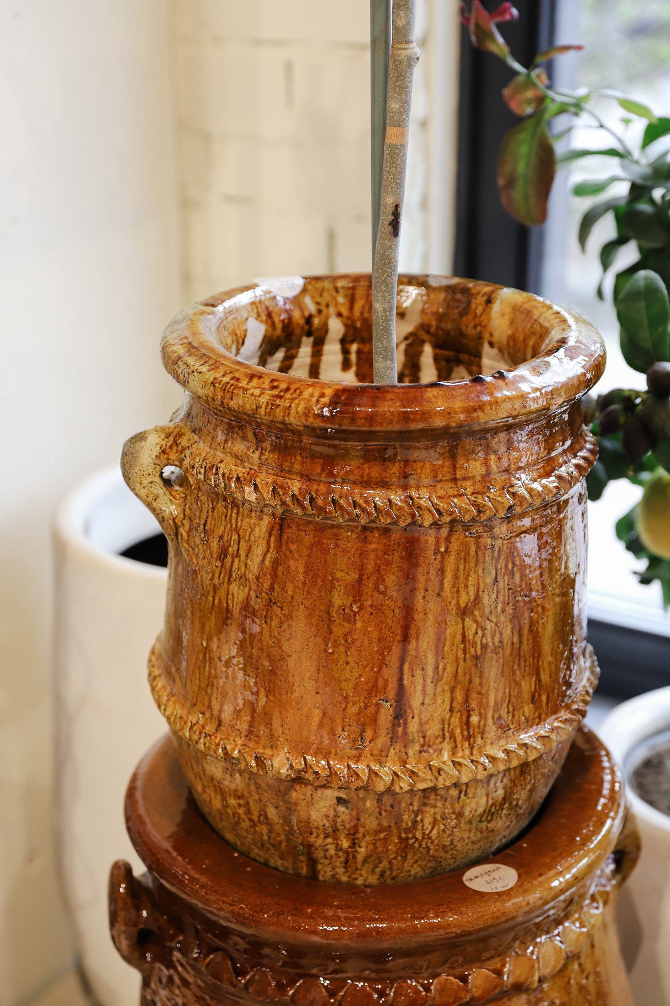 Plantpot - tamegroute - mosterd - 60cm