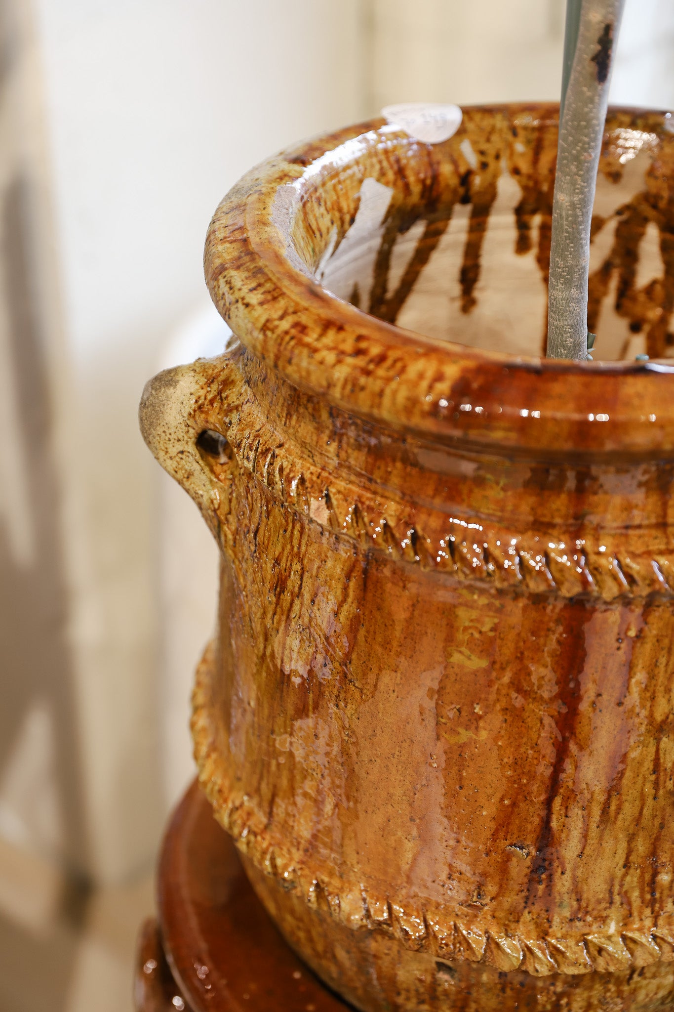 Plantpot - tamegroute - mosterd - 60cm