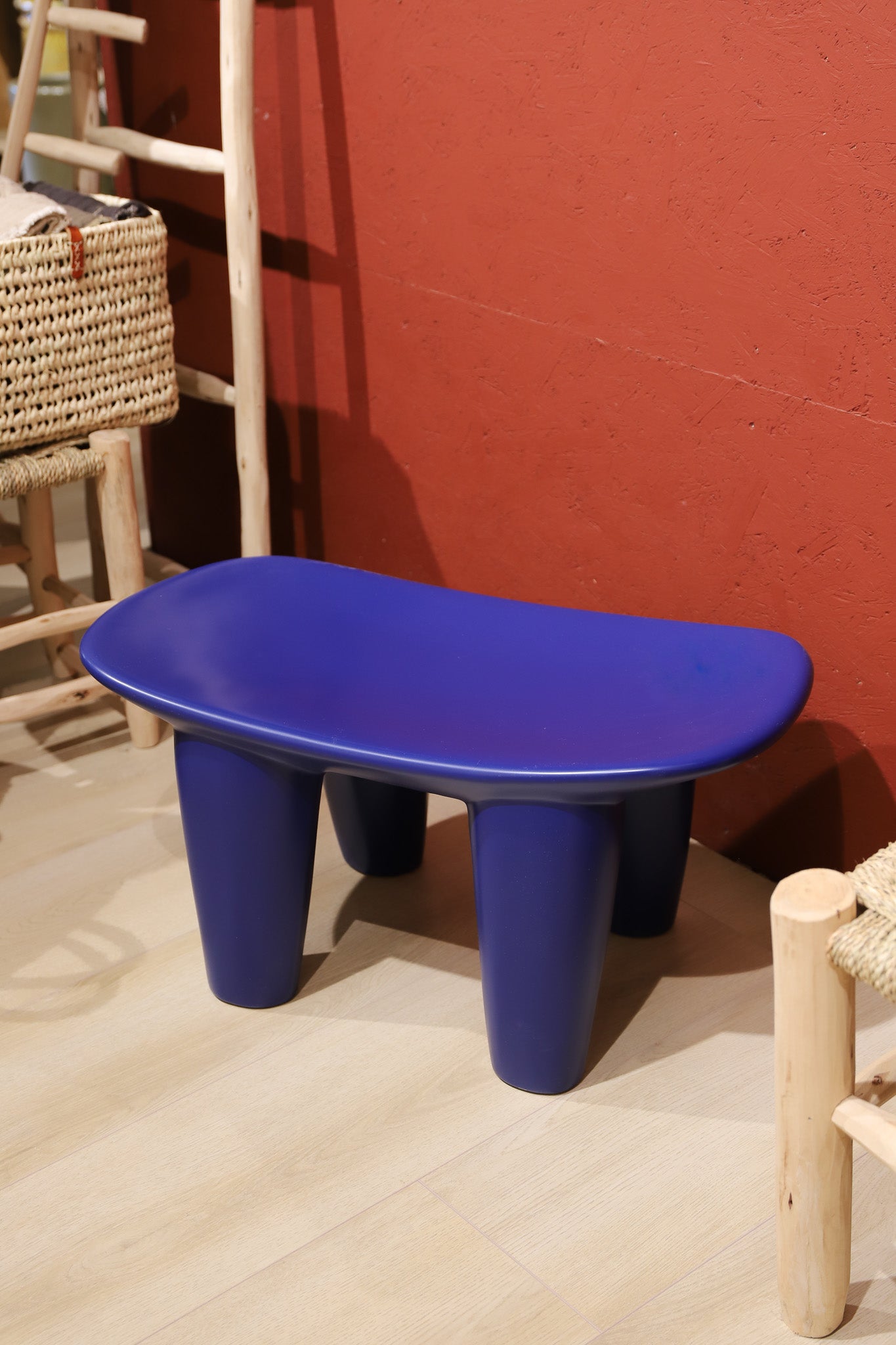 Stool - Africa - blauw