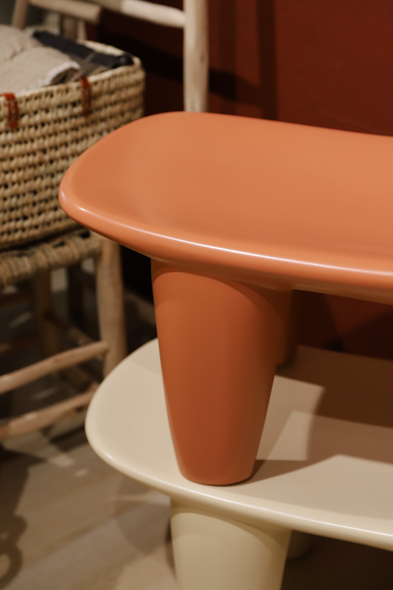 Stool - Africa - poeder roze