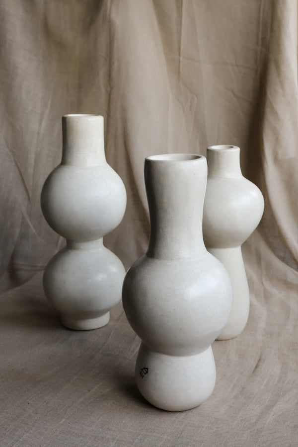Tadelakt vase Bubble high