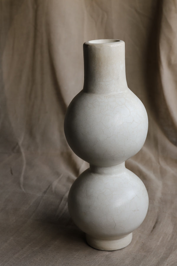 Tadelakt vase Double Bubble