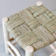 Kruk Natural Hout met Touw Zitting