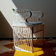 Vanessa stoel lage rug - Wit