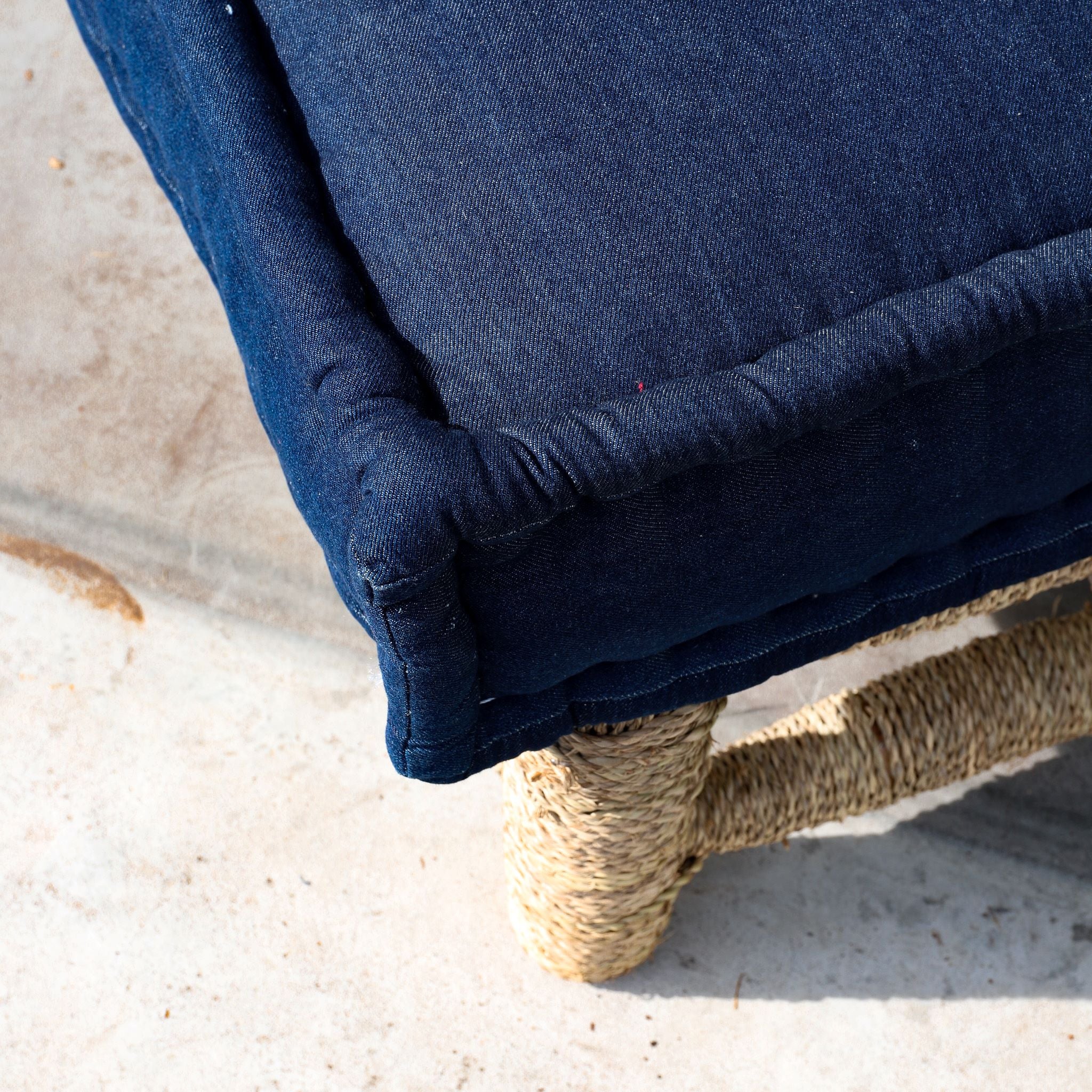 Lounge matraskussen - Jeans - rug - S