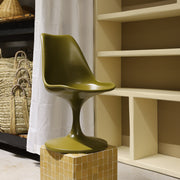 stoel Tulip - curry groen - polyester