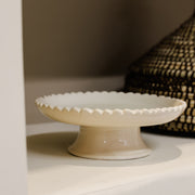 ZigZag Bord op Voet - Beige